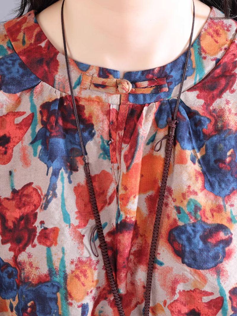Women’s Lightweight Floral Summer  A-Line Dress