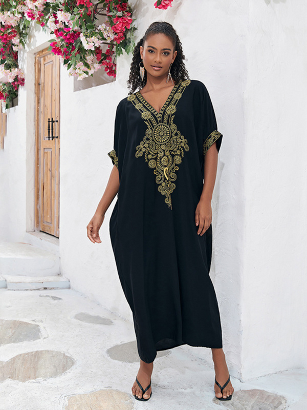 Women's Embroidered kaftan dress