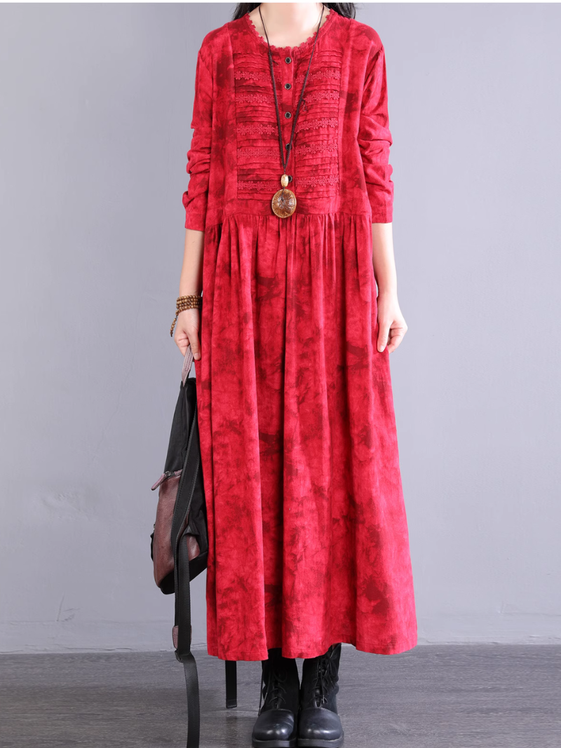 Women's Summer Beautiful Unique Style Pleated A-Line Dress