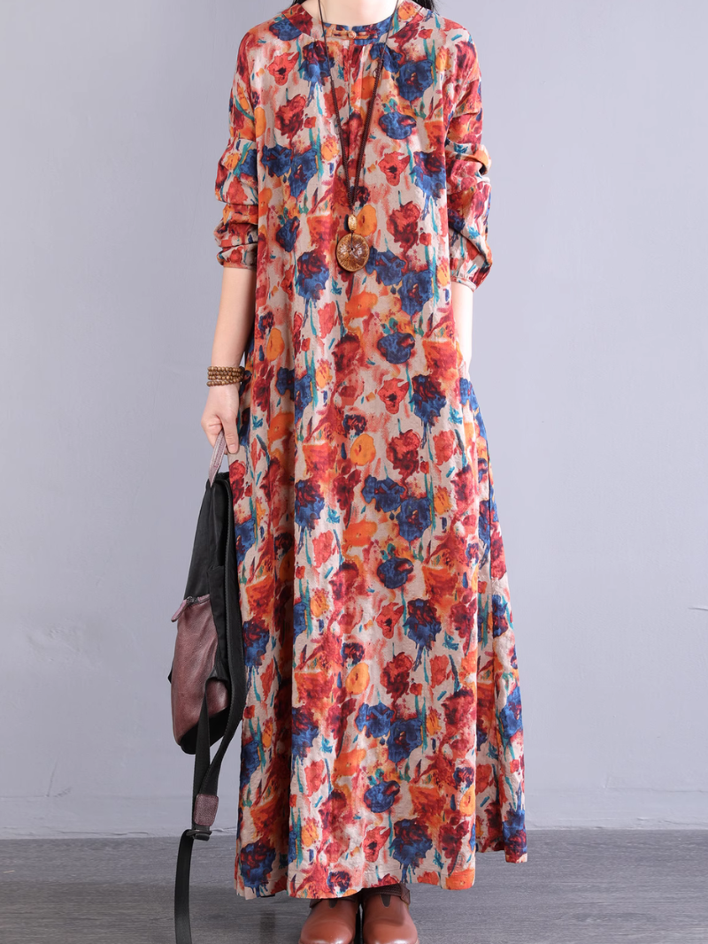 Women’s Lightweight Floral Summer  A-Line Dress