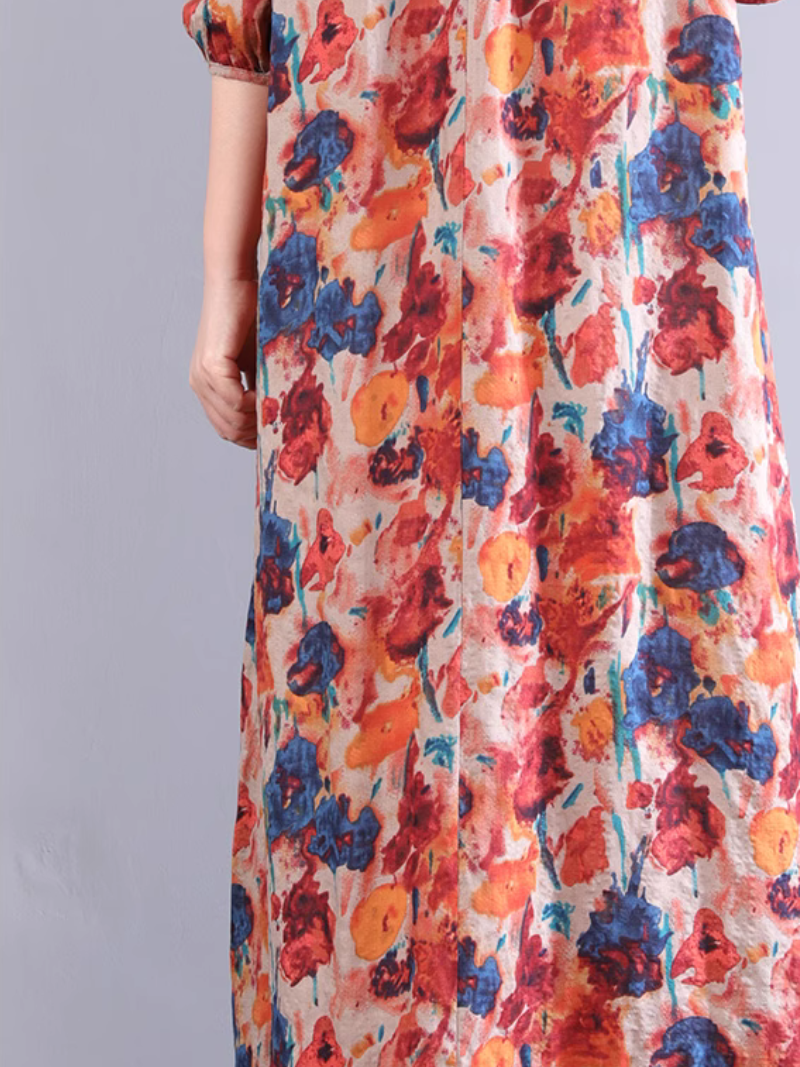 Women’s Lightweight Floral Summer  A-Line Dress