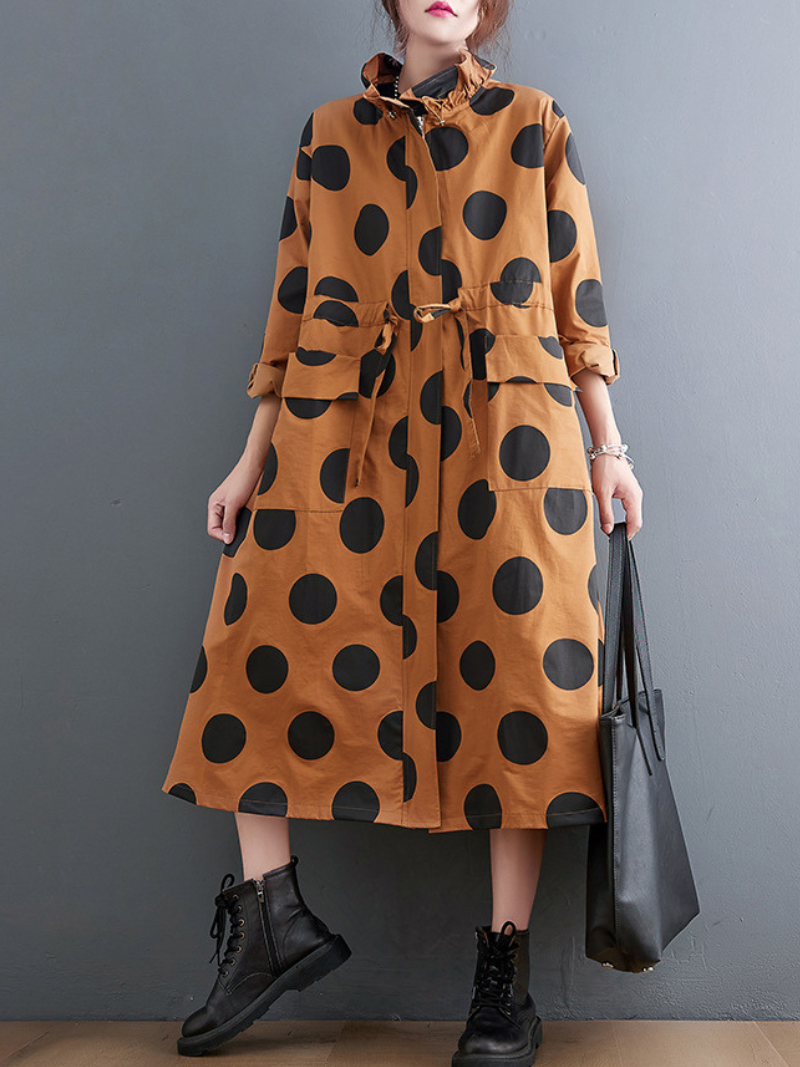 Women's Spring and Autumn Loose Single-Layer Coat With Pocket
