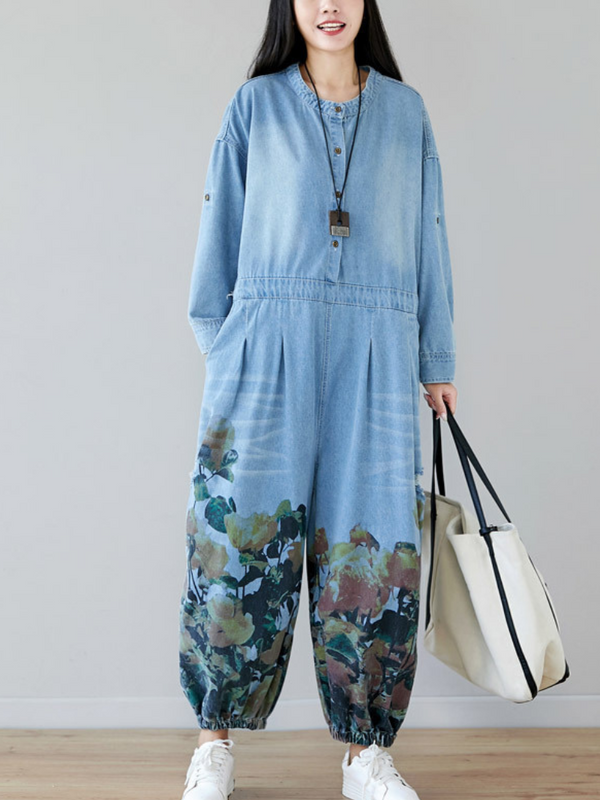Women's Blue Overalls Dungarees