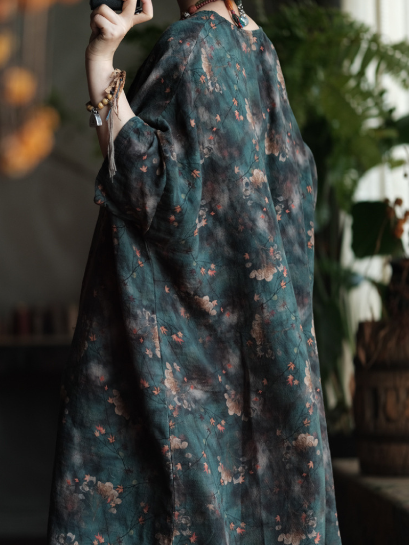 Chic Printed Loose Cardigan