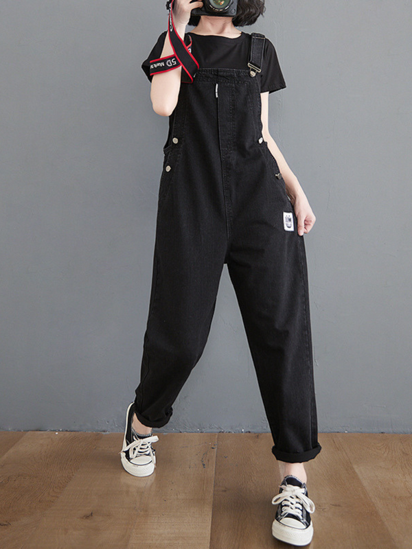 Women's dungarees are both practical and fashionable.