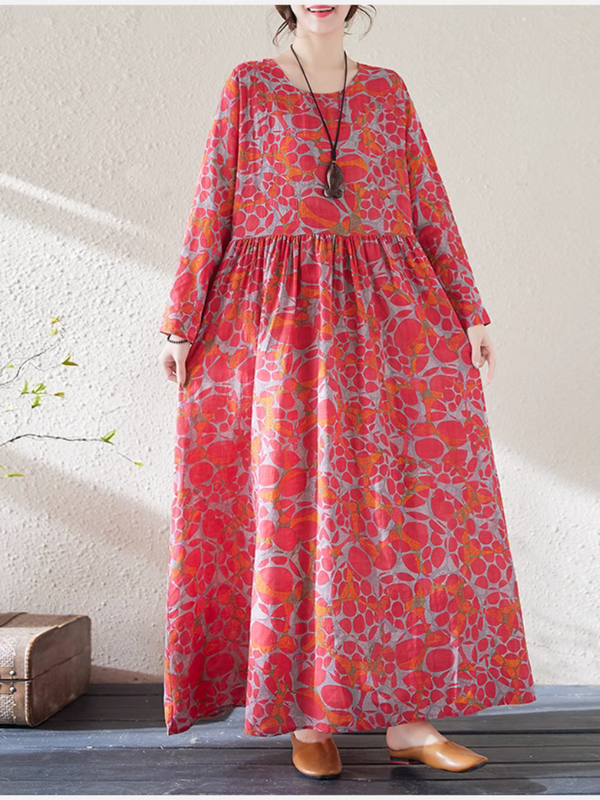 Women's Printed A-line Dress