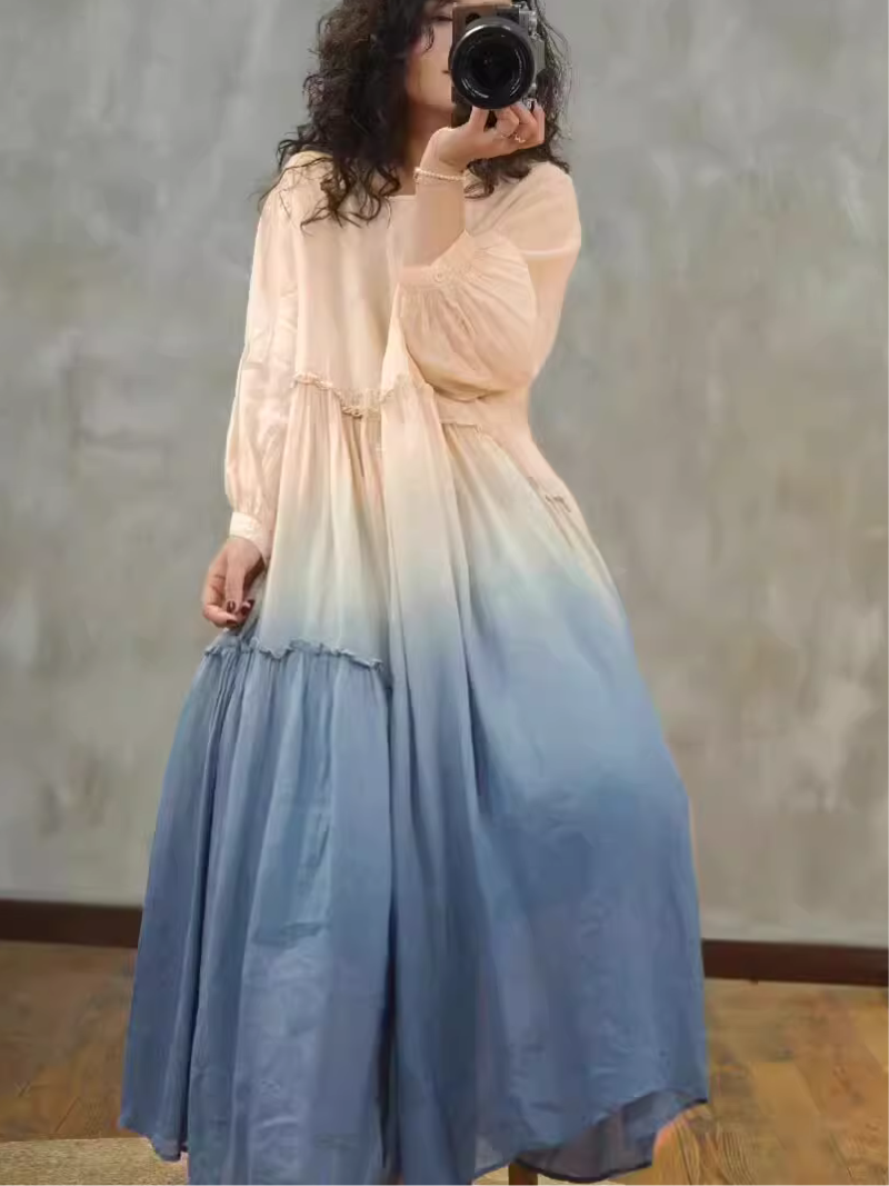 fitted lace wedding dress Alima Long Sleeve Maxi Dress main image 1