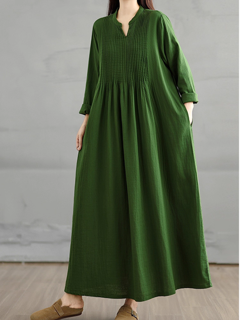 Women's Summer & Spring Classic Loose Waist  Smock Dress