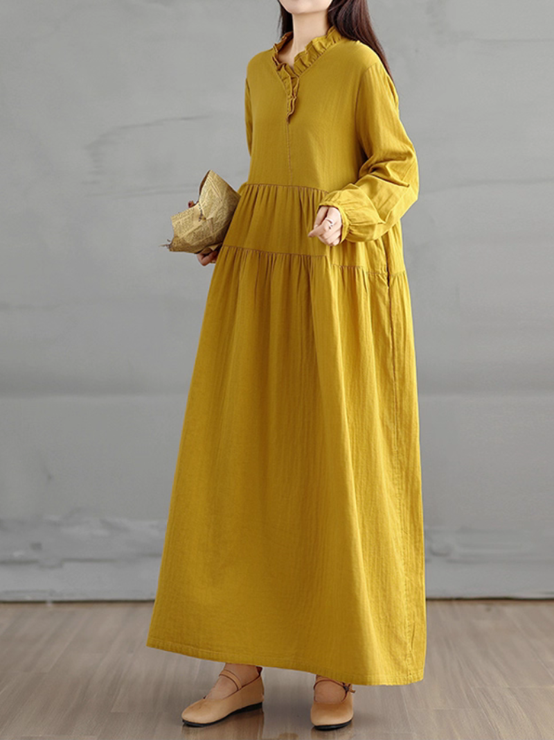 Women's spring & Summer asual Outings Long Smock Dress