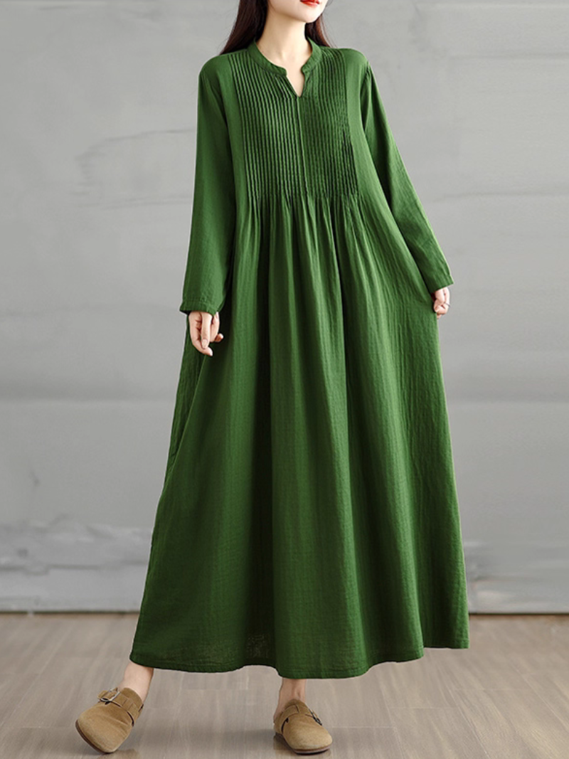 Women's Summer & Spring Classic Loose Waist  Smock Dress