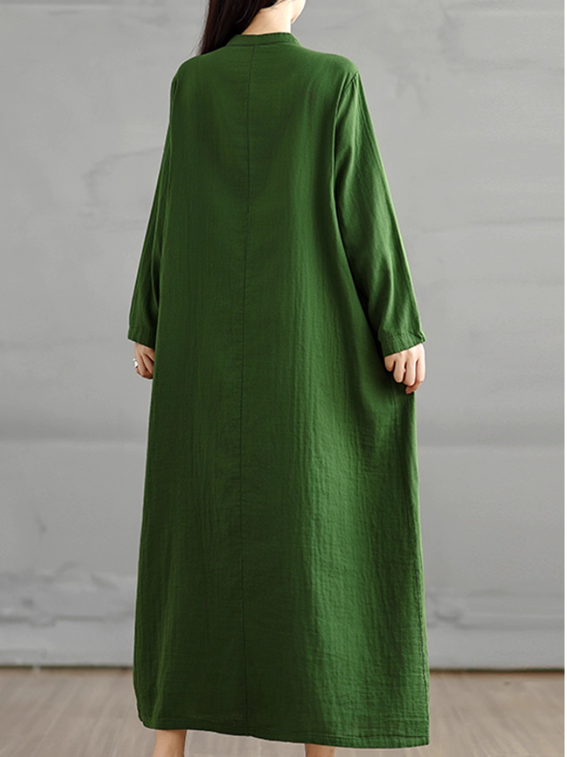 Women's Summer & Spring Classic Loose Waist  Smock Dress