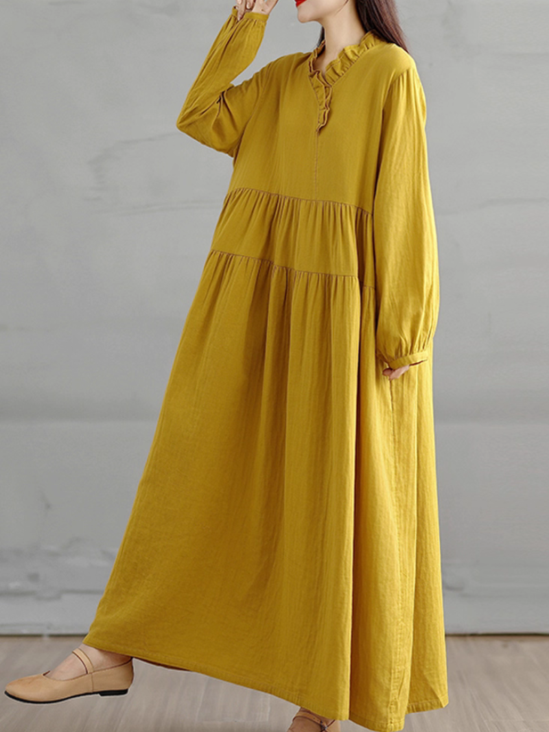 Women's spring & Summer asual Outings Long Smock Dress