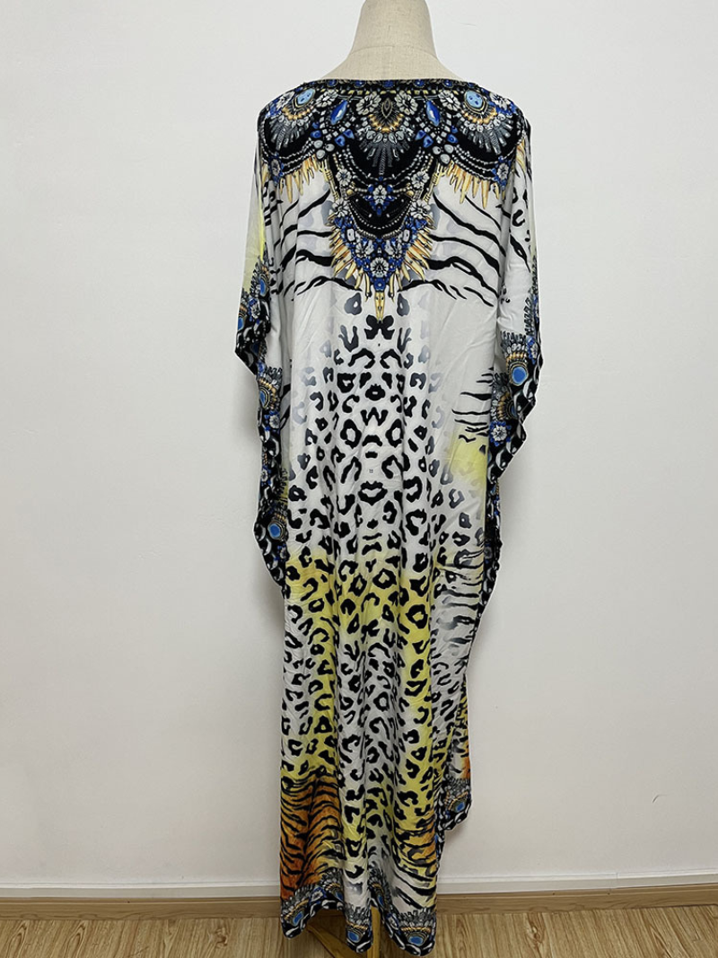 Women's White New Kaftan Dress