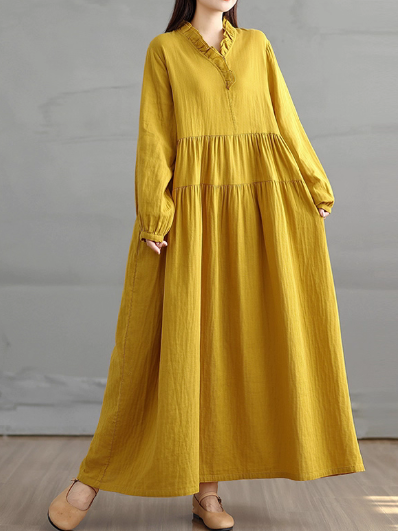 Women's spring & Summer asual Outings Long Smock Dress