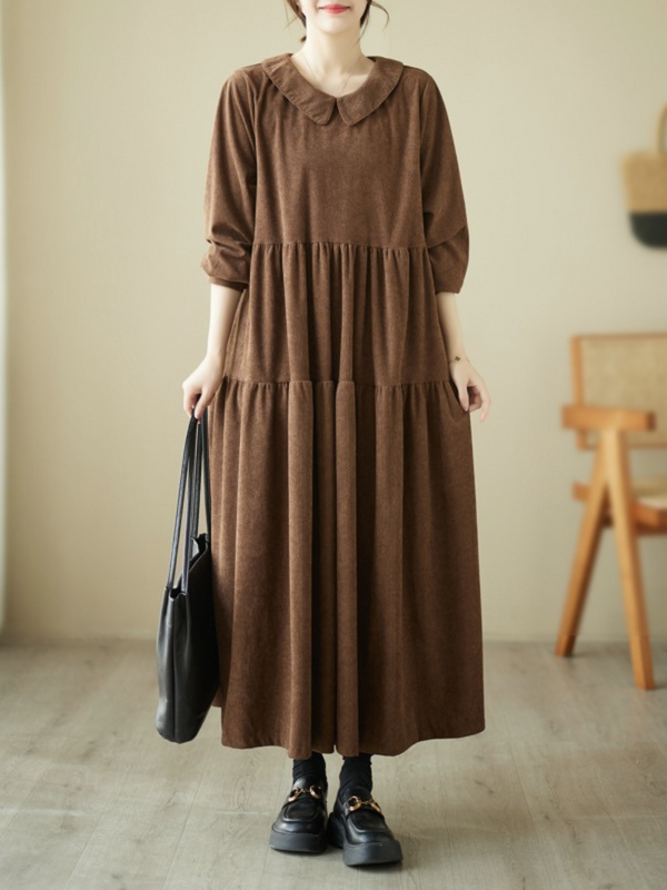 Women's Long Sleeves A-Line Dress
