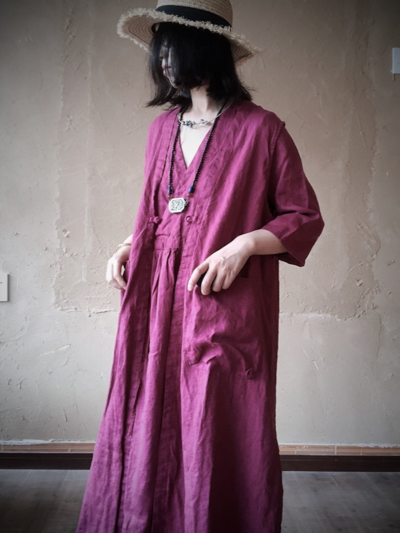 Pink Loose Knitted Cardigan