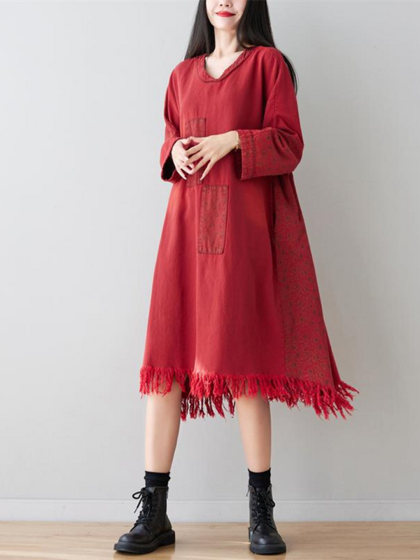 Women's Polka Dot Patch A-line Dress
