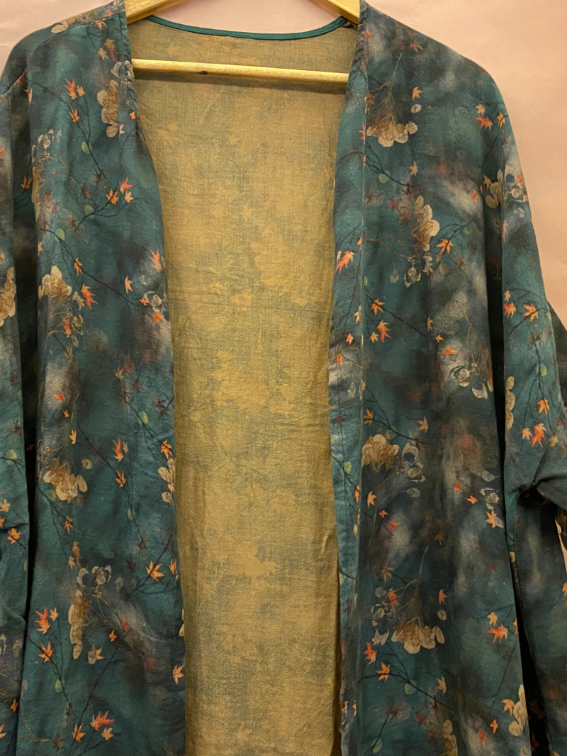 Chic Women's Printed Loose Cardigan
