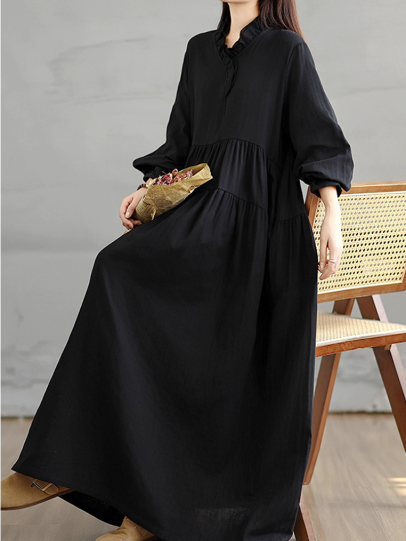 Women's Summer Soft & Stylish Side Pockets Smock Dress