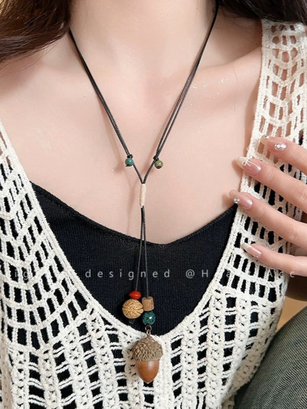 Women's Black A lose Chain