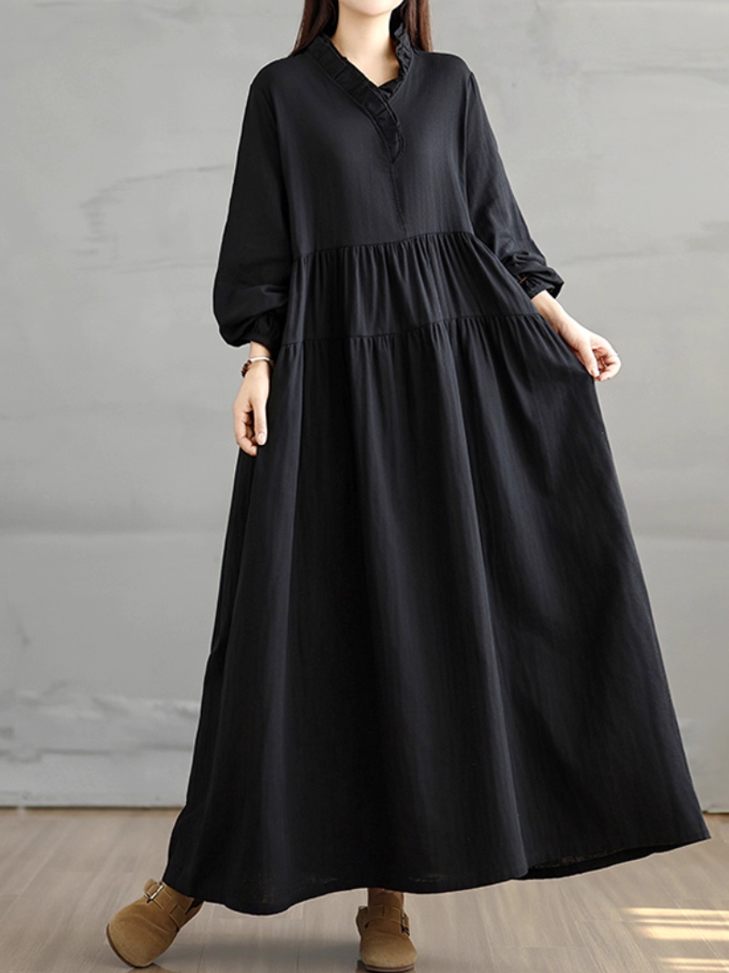 Women's Summer Soft & Stylish Side Pockets Smock Dress