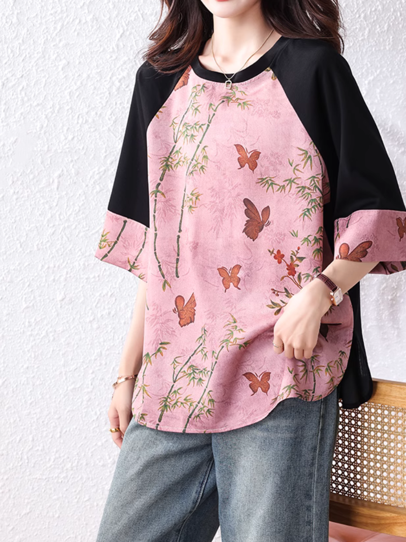 Women's Pink Loose Top