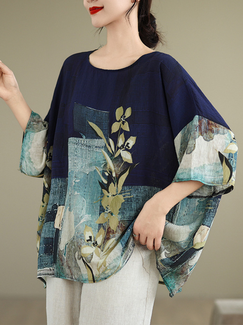 Women's Summer All Body Ethnic Stylish Printed Tops