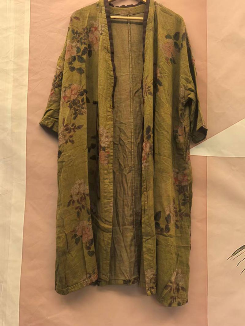 Women's Summer Cool & Comfy Printed  Loose Cardigan Dress