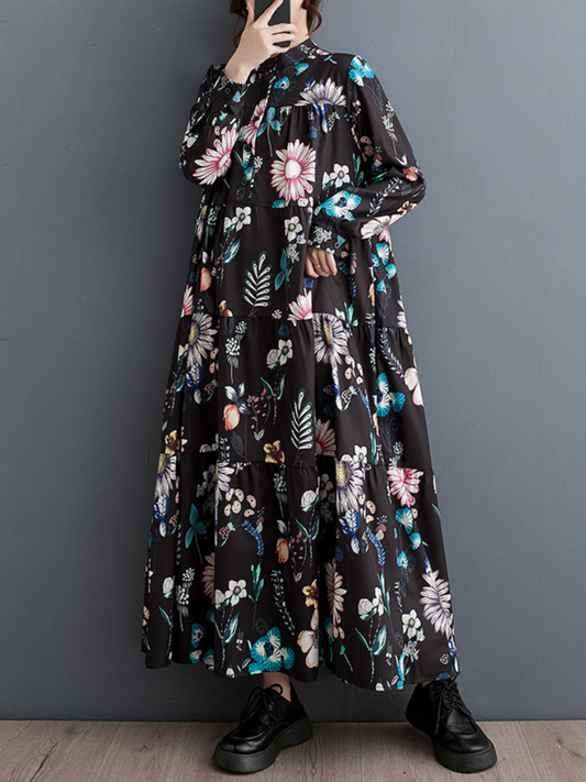 Women's Button-Up Smock Dress