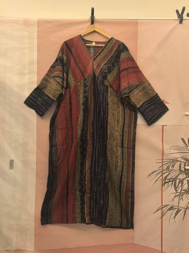 Women's Summer Perfect Printed Loose Kaftan Dress