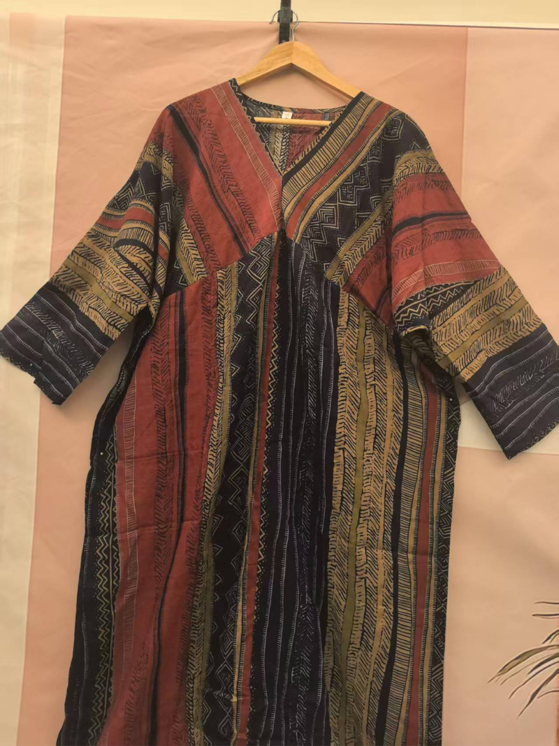 Women's Summer Perfect Printed Loose Kaftan Dress