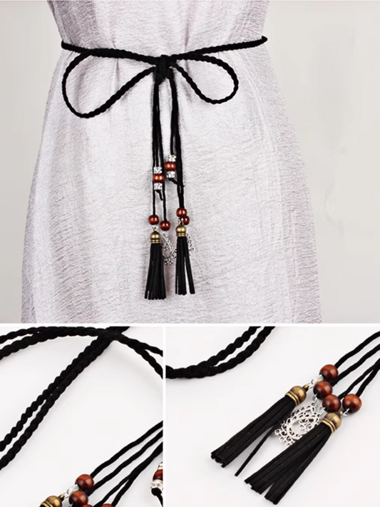 Women's Black Stylish Belt