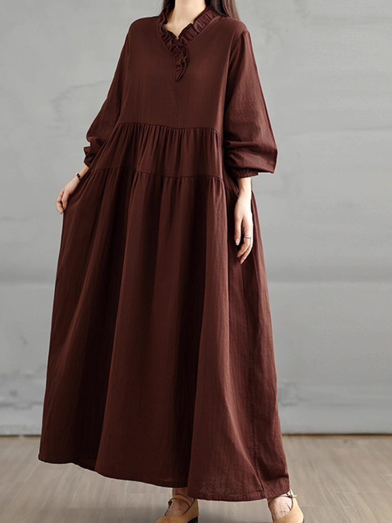 Women's All-Season Lightweight Everyday Wear Smock Dress