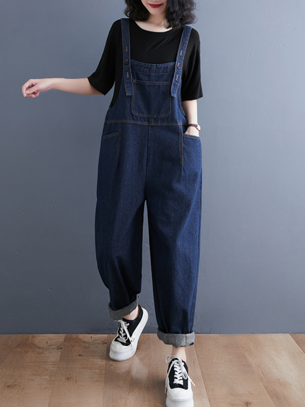 Women's Blue Overalls