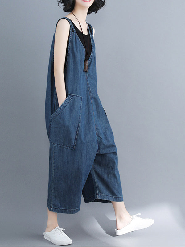 Sleeveless Women's Overall Dungarees