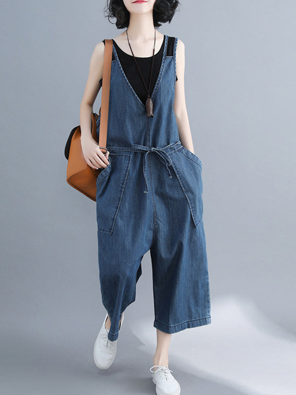 Trendy Relaxed Fit Dungarees for Women