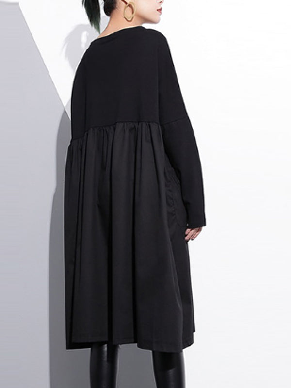 Vestido de cañería de peplum de actitud rara