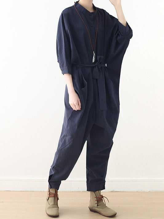 Navy Blue Women's Dungarees
