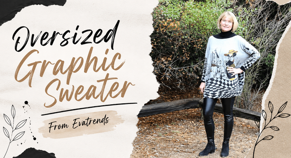 Oversized Graphic Sweater/jumper From Evatrends