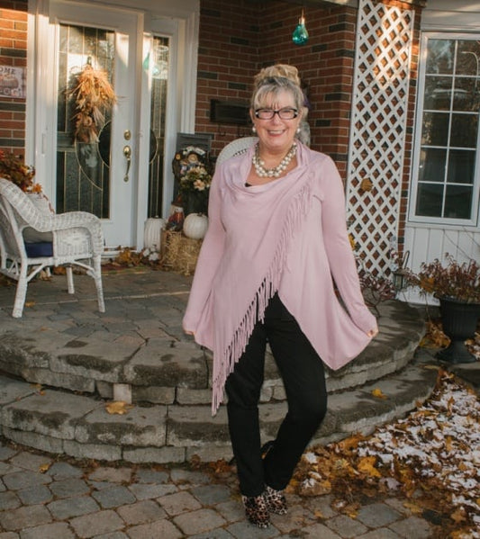 Eva Trends Pink Tassel Sweater