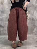 Diamond Styish Pants for Women | Warm Loose Wide-Leg Cotton Pants