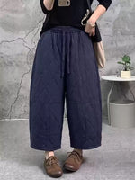Diamond Styish Pants for Women | Warm Loose Wide-Leg Cotton Pants