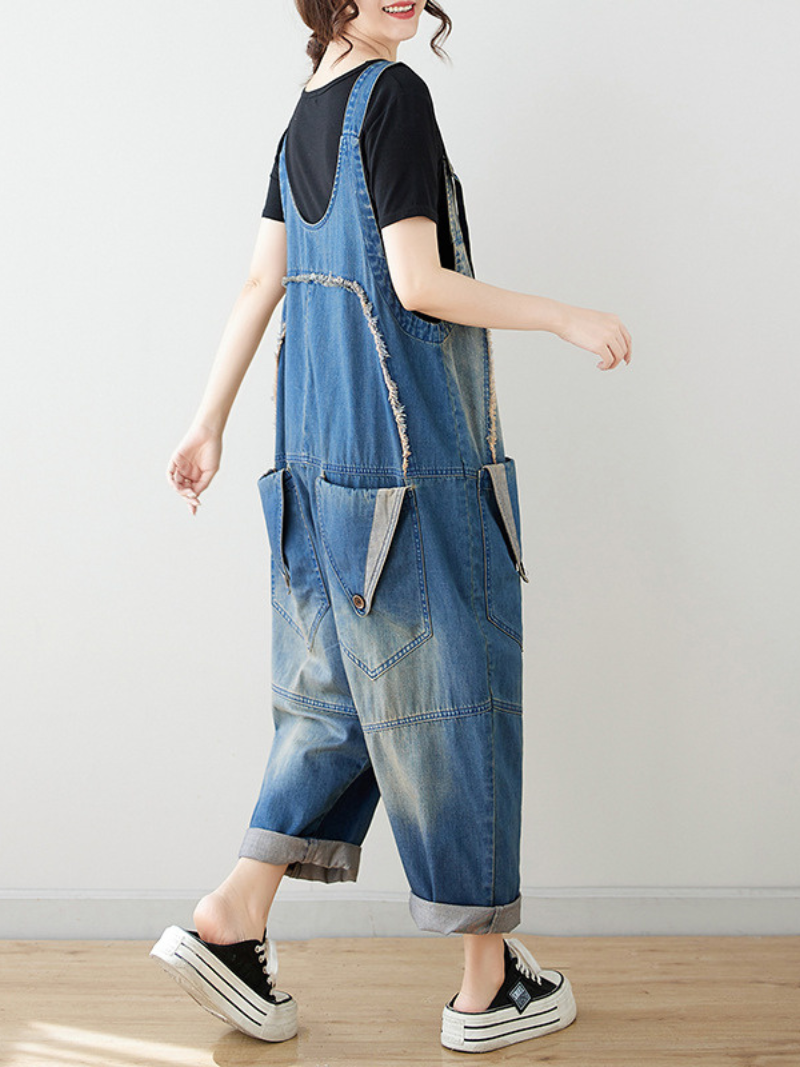 Women's Everyday Wear Wide Leg Bib's  Dungarees