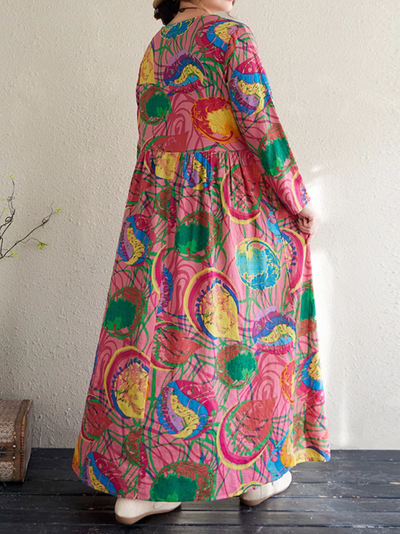 Women's Spring Ideal for any Season Printed Smock Dress