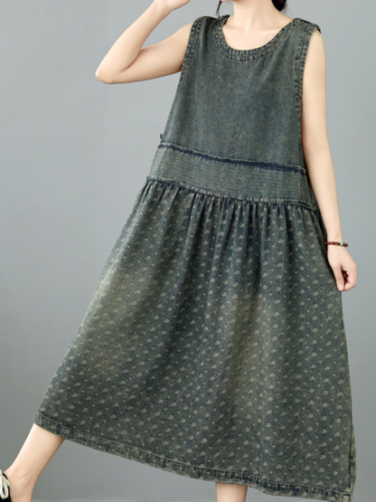 Weekend-Ready Swing Denim Dress — Effortless Fit, Soft and Flattering Everyday