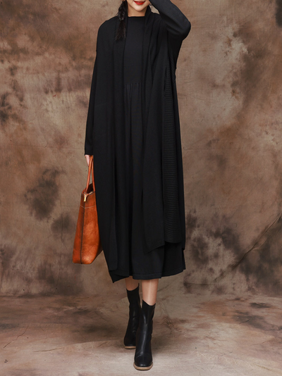 Everyday Luxury Women's Side pocket Cardigan Coat