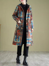 Women's Vintage Charm Hooded Loose Windbreaker Coat