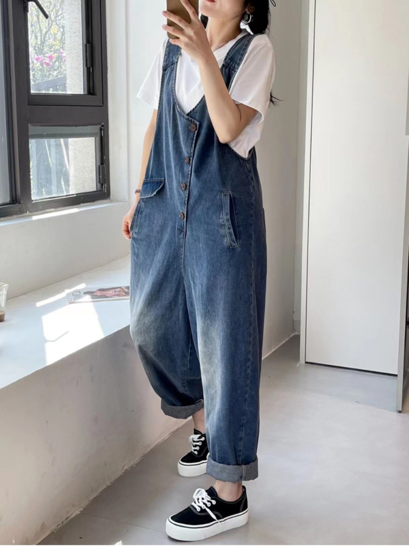  Women's Denim Overalls Dungarees