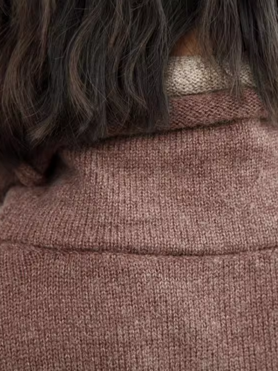 Women's Warm Up in Stylish High Collar Sweater