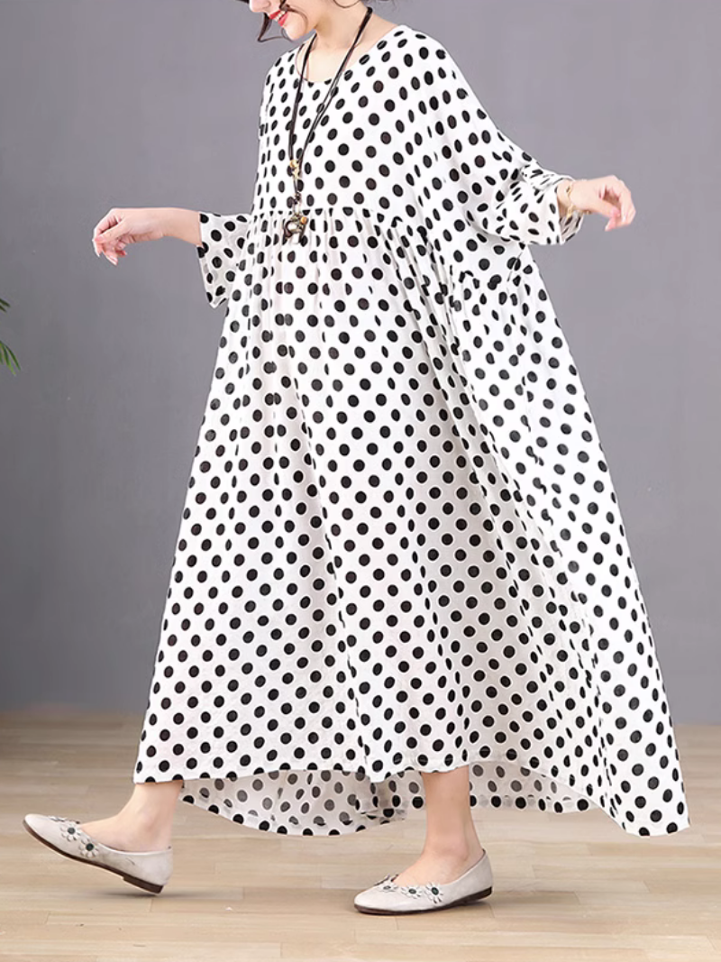 Women's Polka Dot Smock Dress